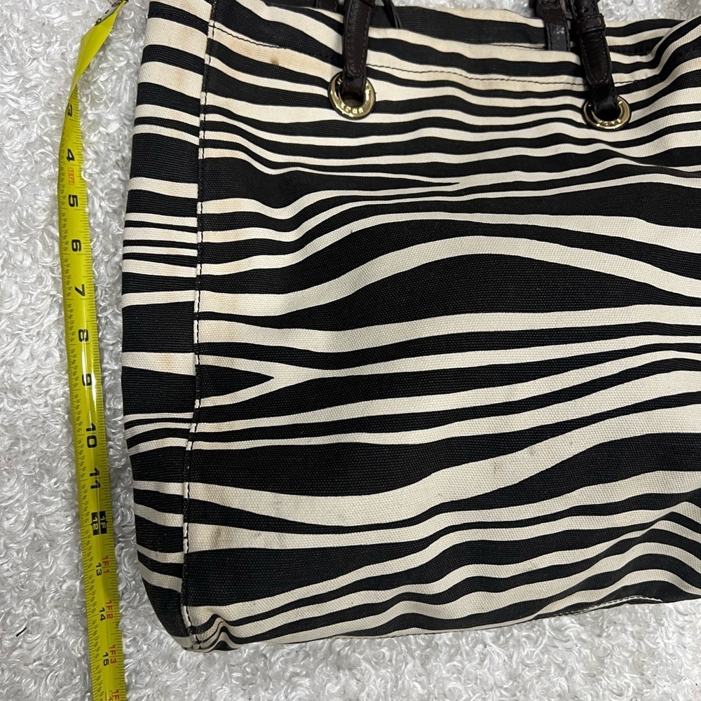 Michael Kors Mk Canvas Tote In Zebra Print - image 8